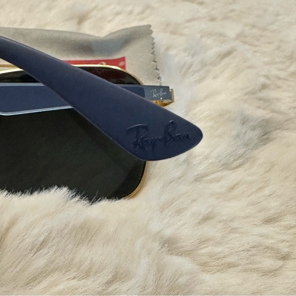 Ray-Ban Blue and Gold Sunglasses - Picture 7 of 7